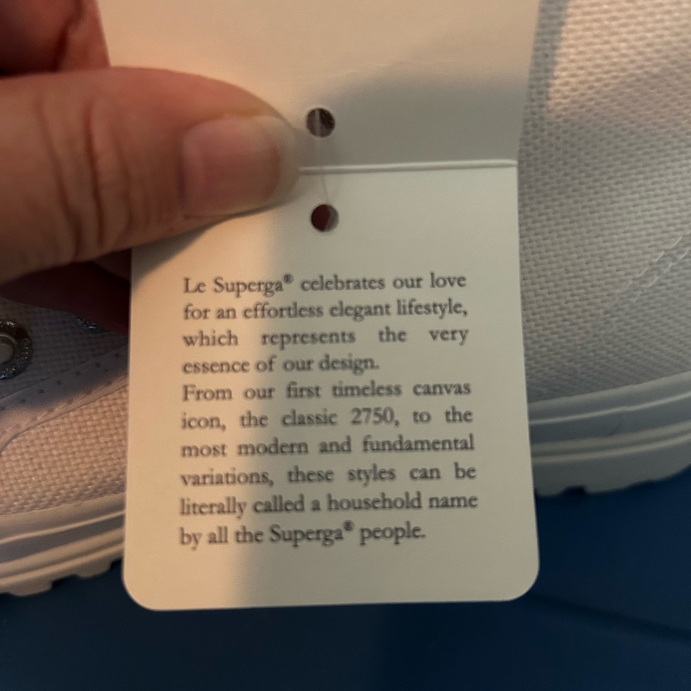 NWT Superga White High-Top Canvas Sneakers - Picture 9 of 10